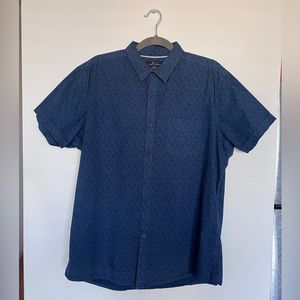 Marc Anthony Mens Stretch Slim Fit Short Sleeve Button-Down Shirt